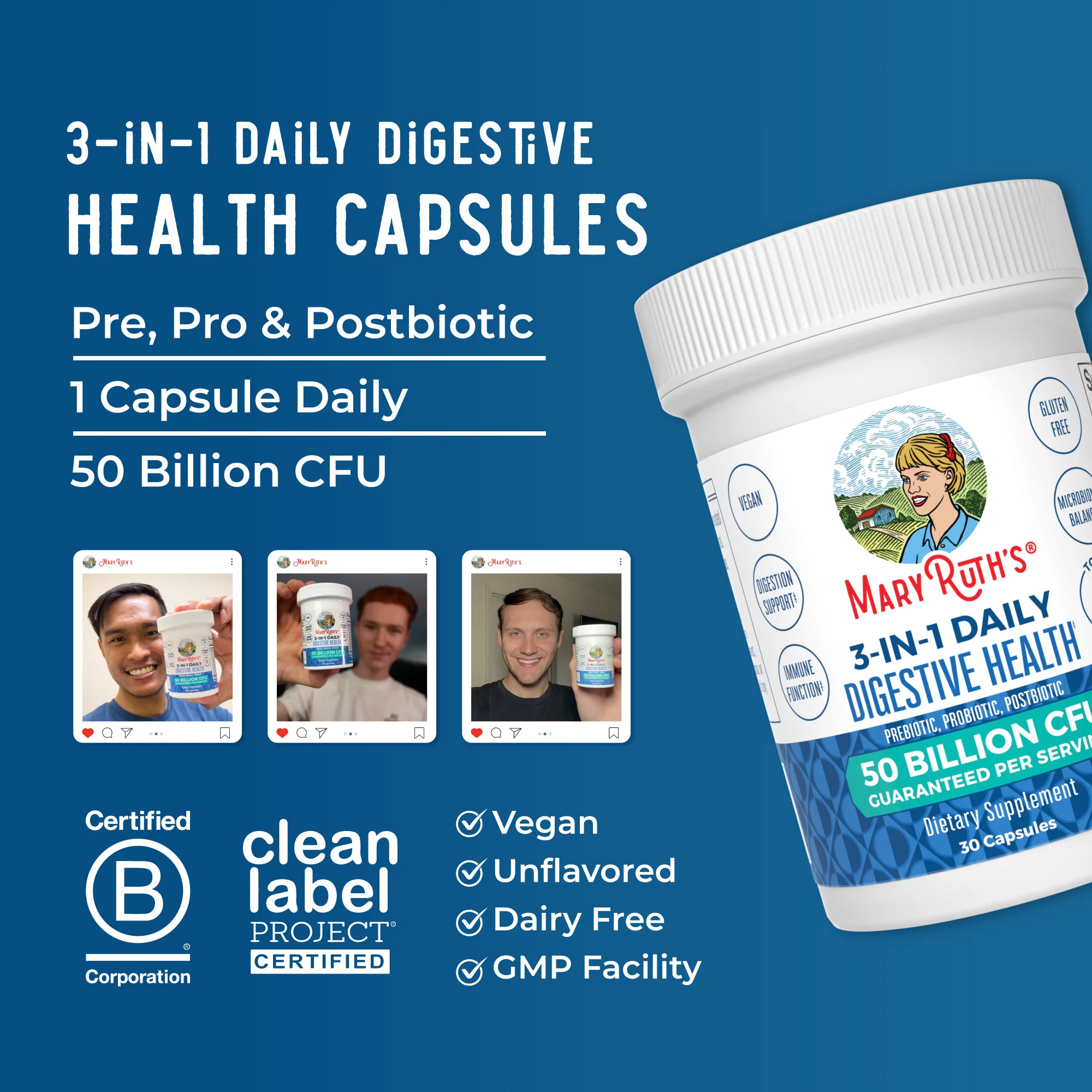 3-in-1 Daily Digestive Health Capsules - Image 8