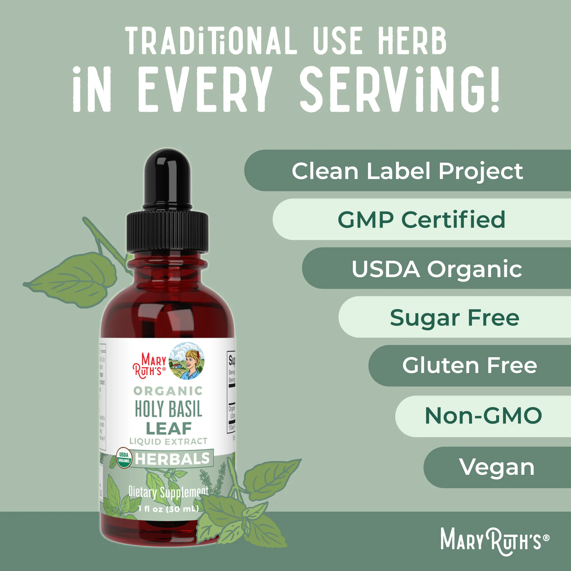 Organic Holy Basil Leaf Liquid Drops - Image 7