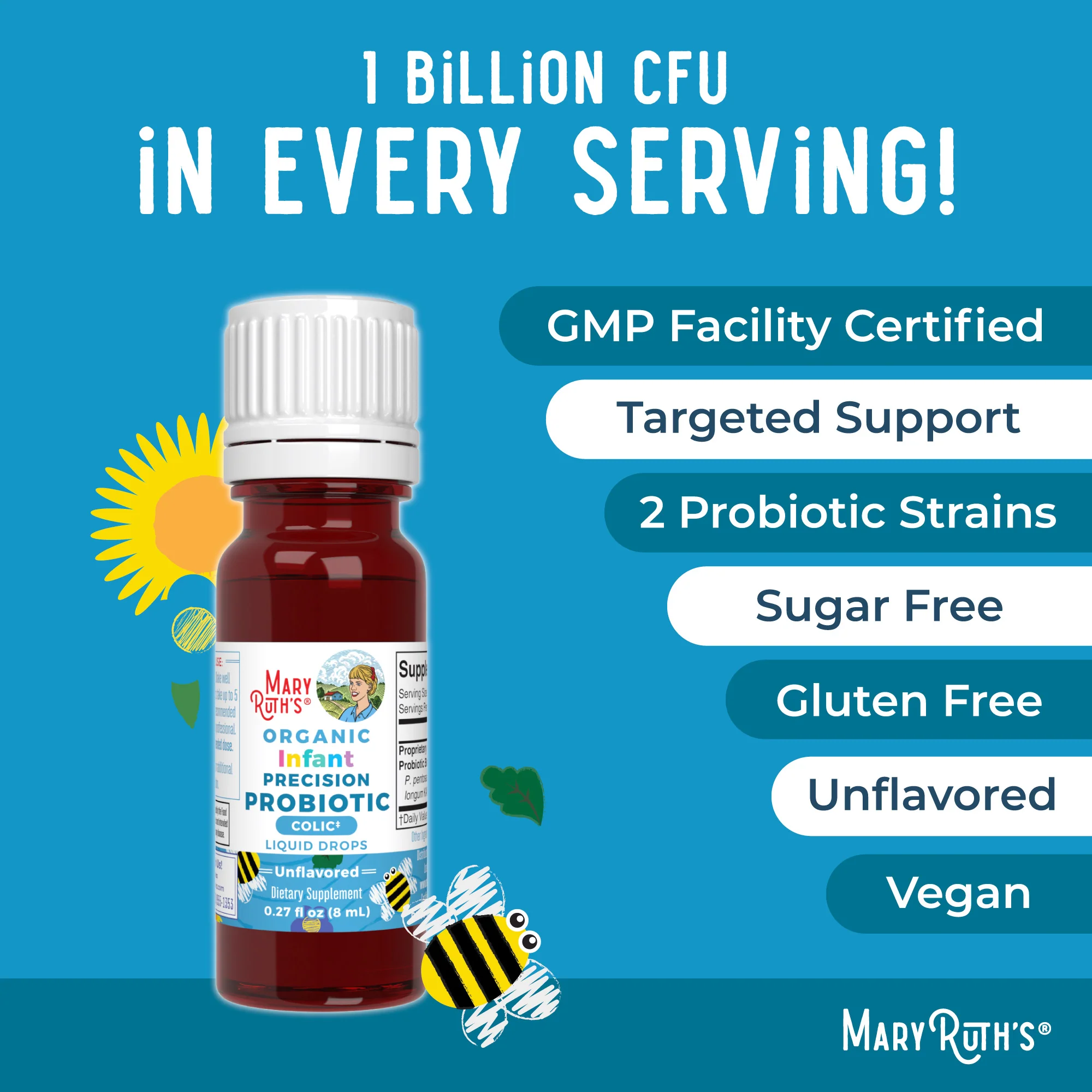 Organic Infant Precision Probiotic Colic Liquid Drops - Image 7
