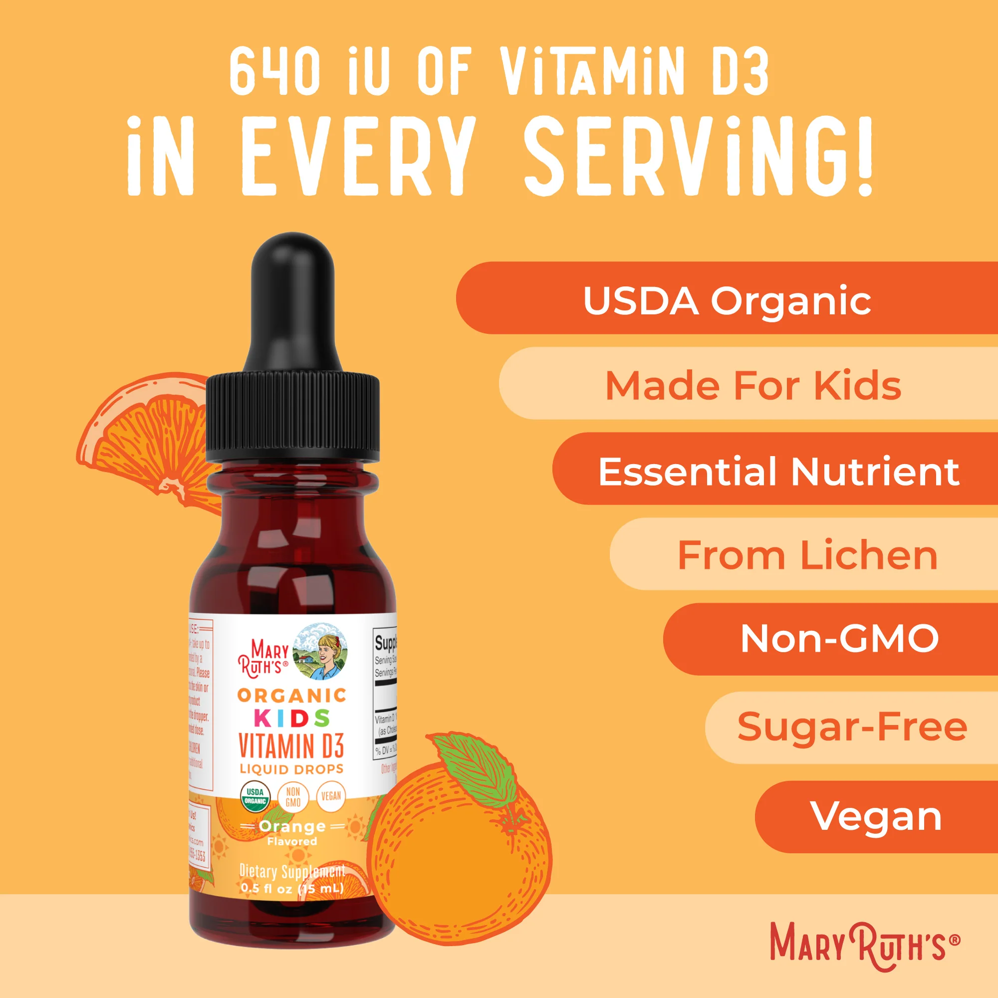 Organic Kids Vitamin D3 Liquid Drops - Image 7