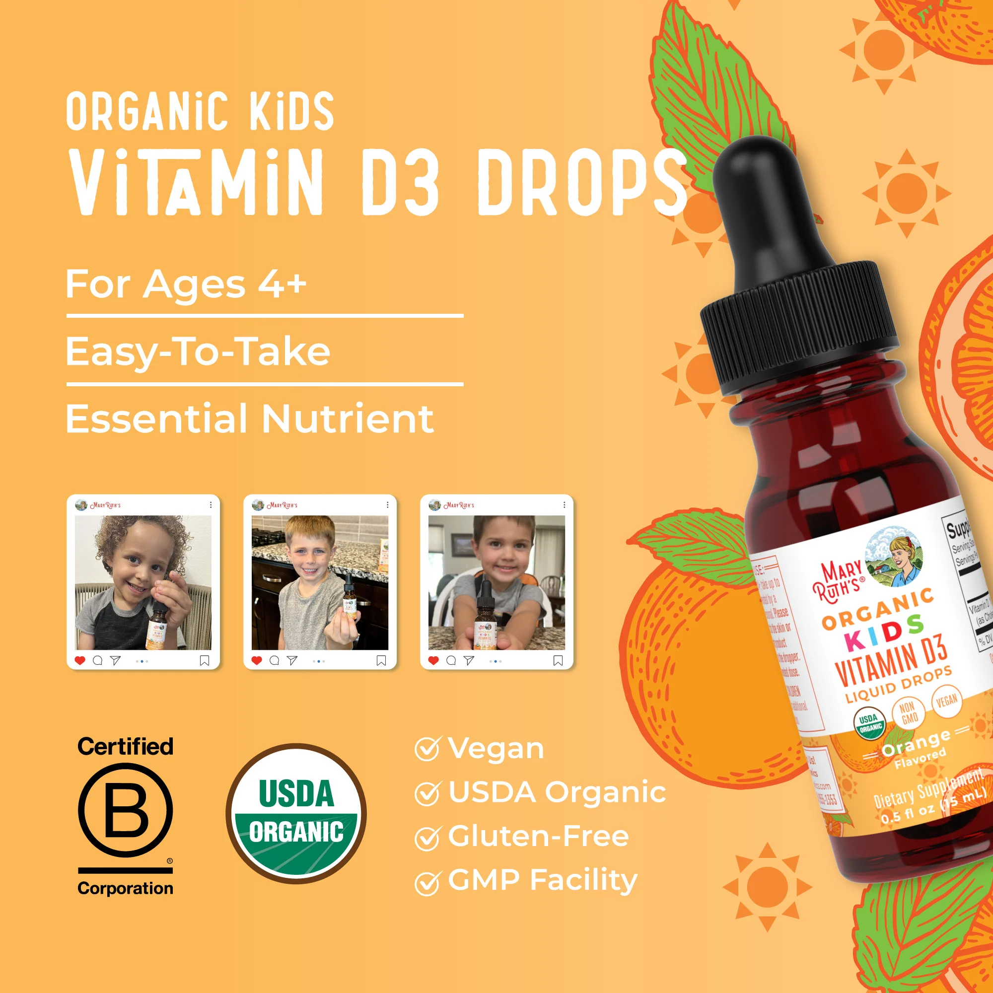 Organic Kids Vitamin D3 Liquid Drops - Image 8