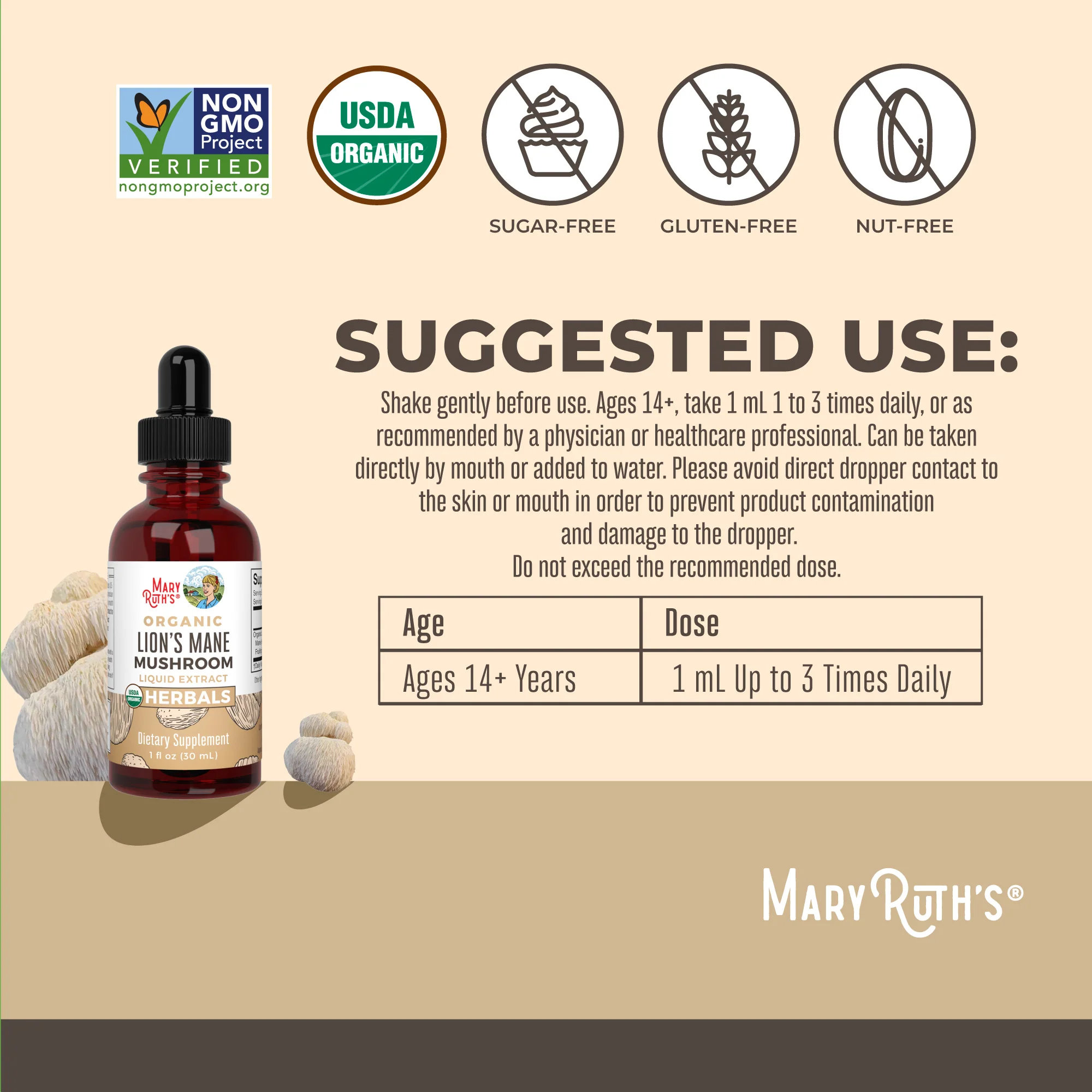 Organic Lion’s Mane Liquid Drops - Image 3