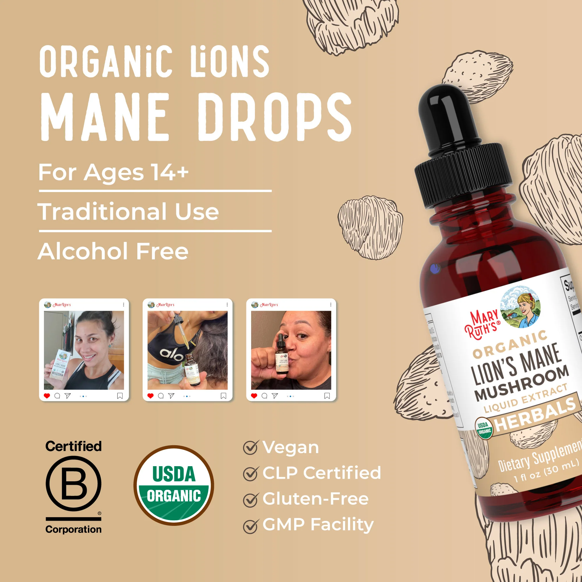 Organic Lion’s Mane Liquid Drops - Image 8