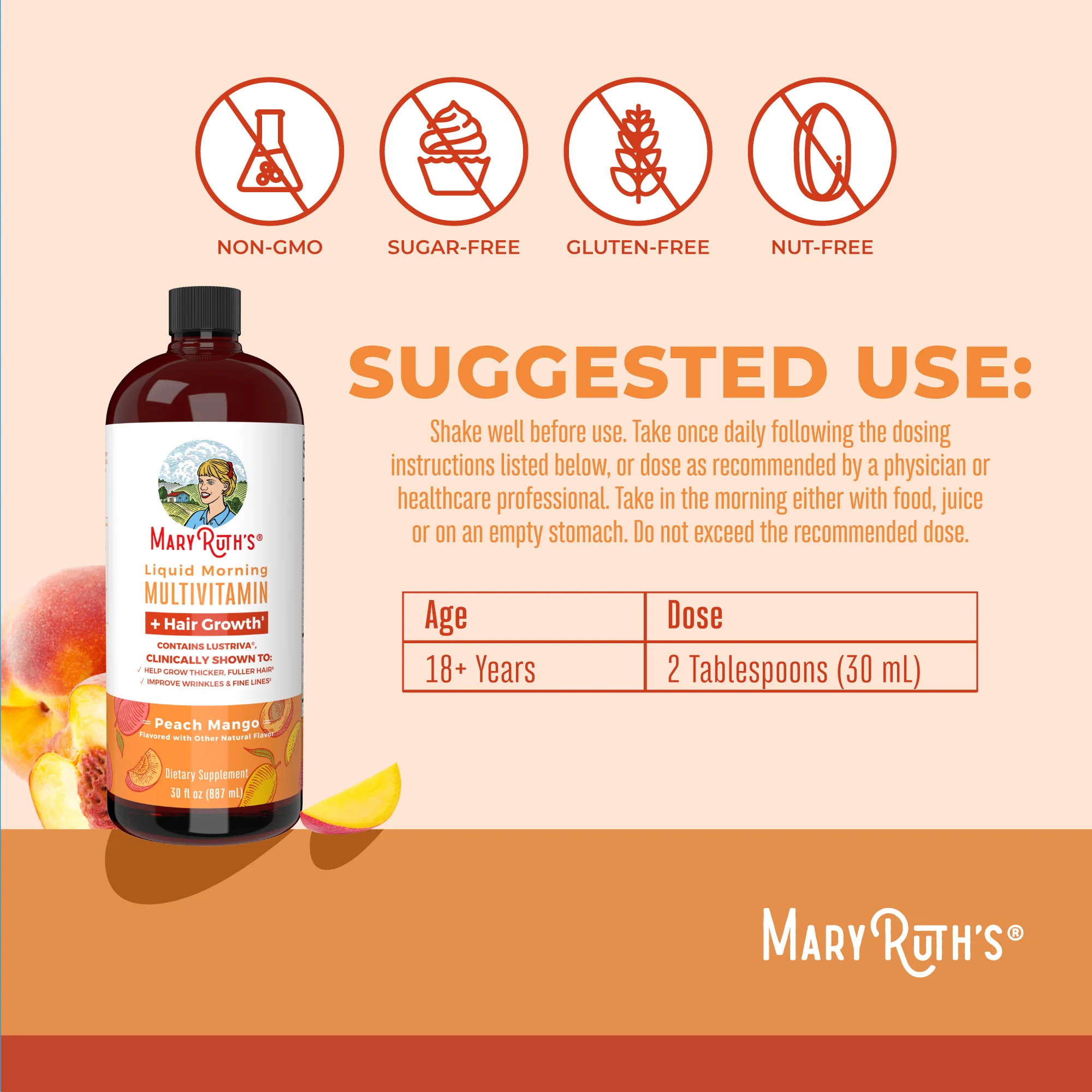 Liquid Morning Multivitamin + Hair Growth (3-Pack) - Image 3