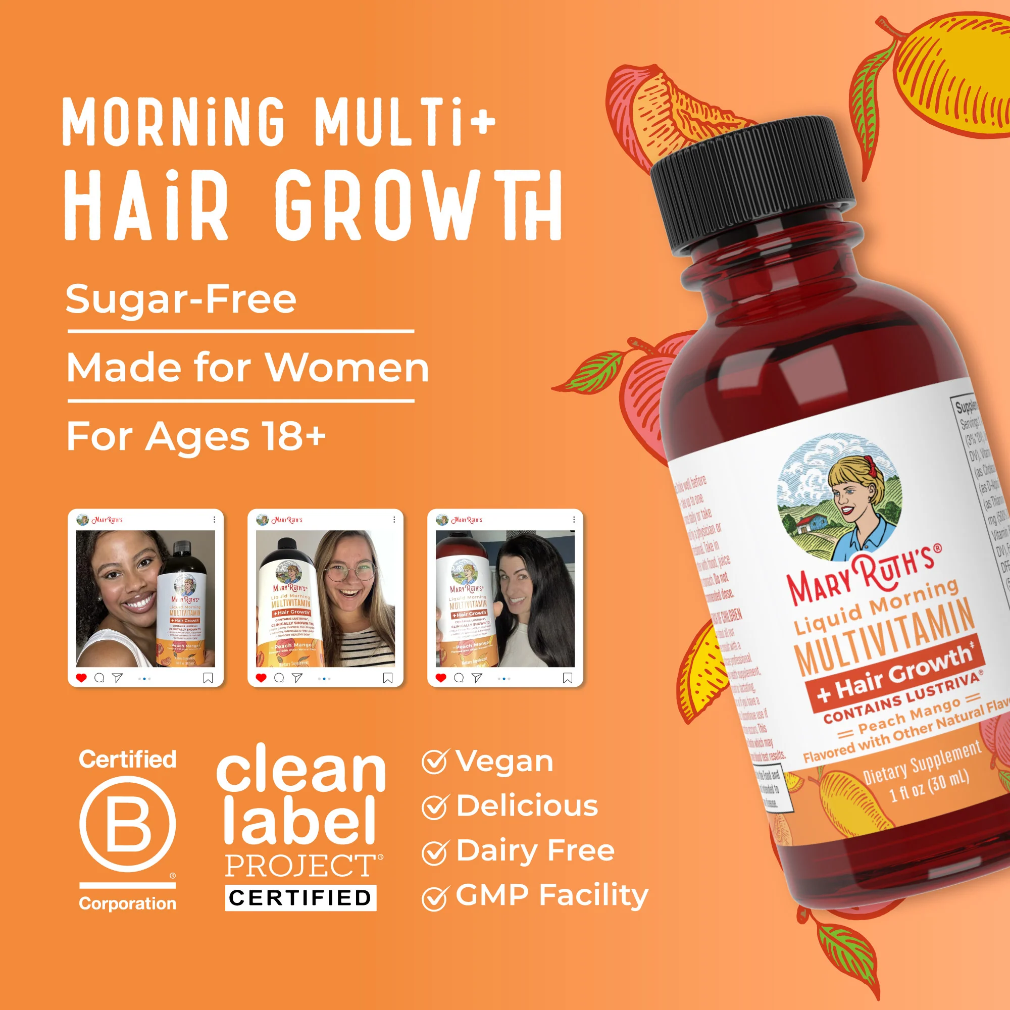 Liquid Morning Multivitamin + Hair Growth Travel Pack - Image 8