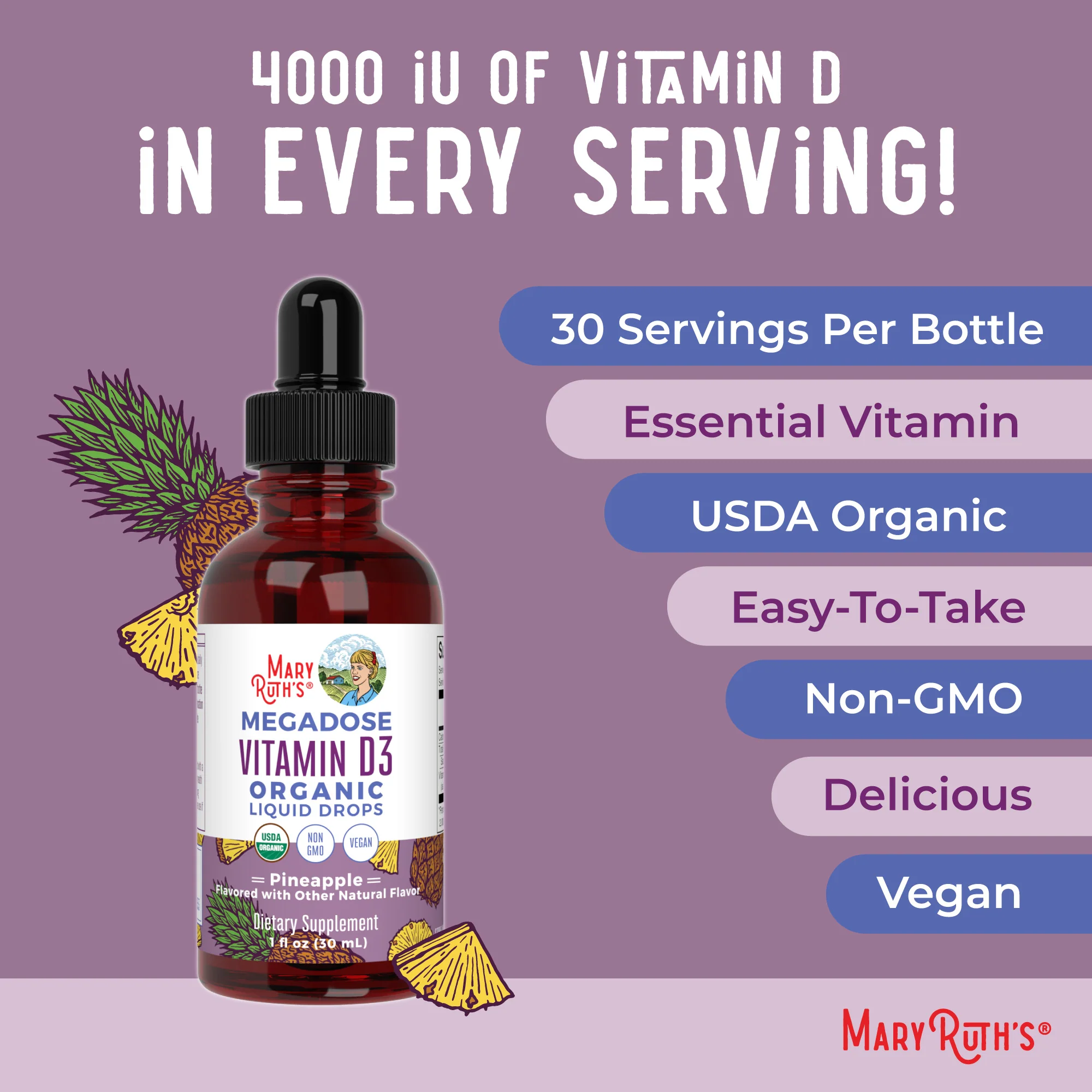 Megadose D3 Organic Liquid Drops - Image 7