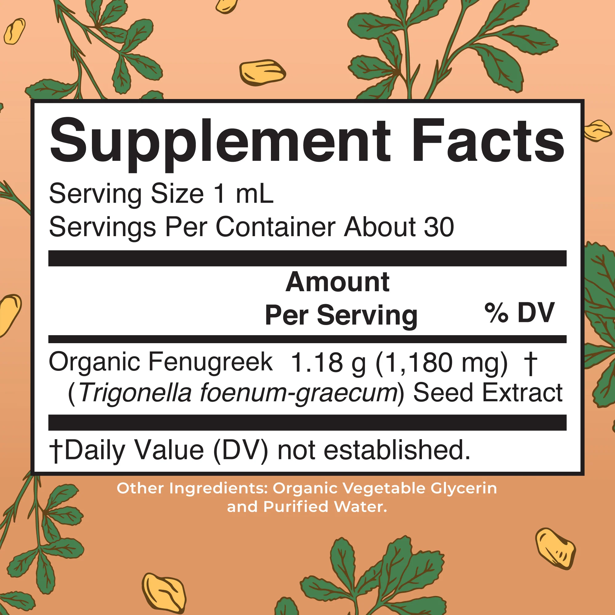 Organic Fenugreek Seed Liquid Extract - Image 2