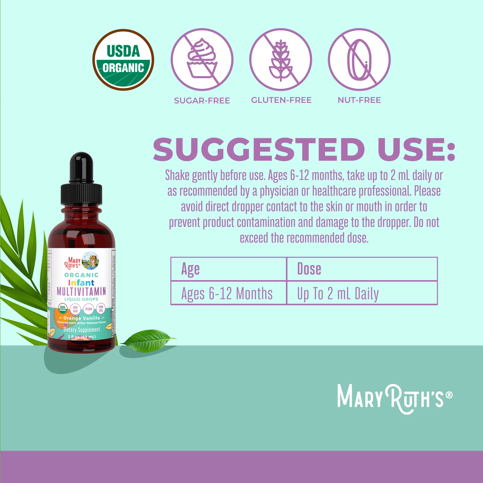 Organic Infant Multivitamin Liquid Drops - Image 3