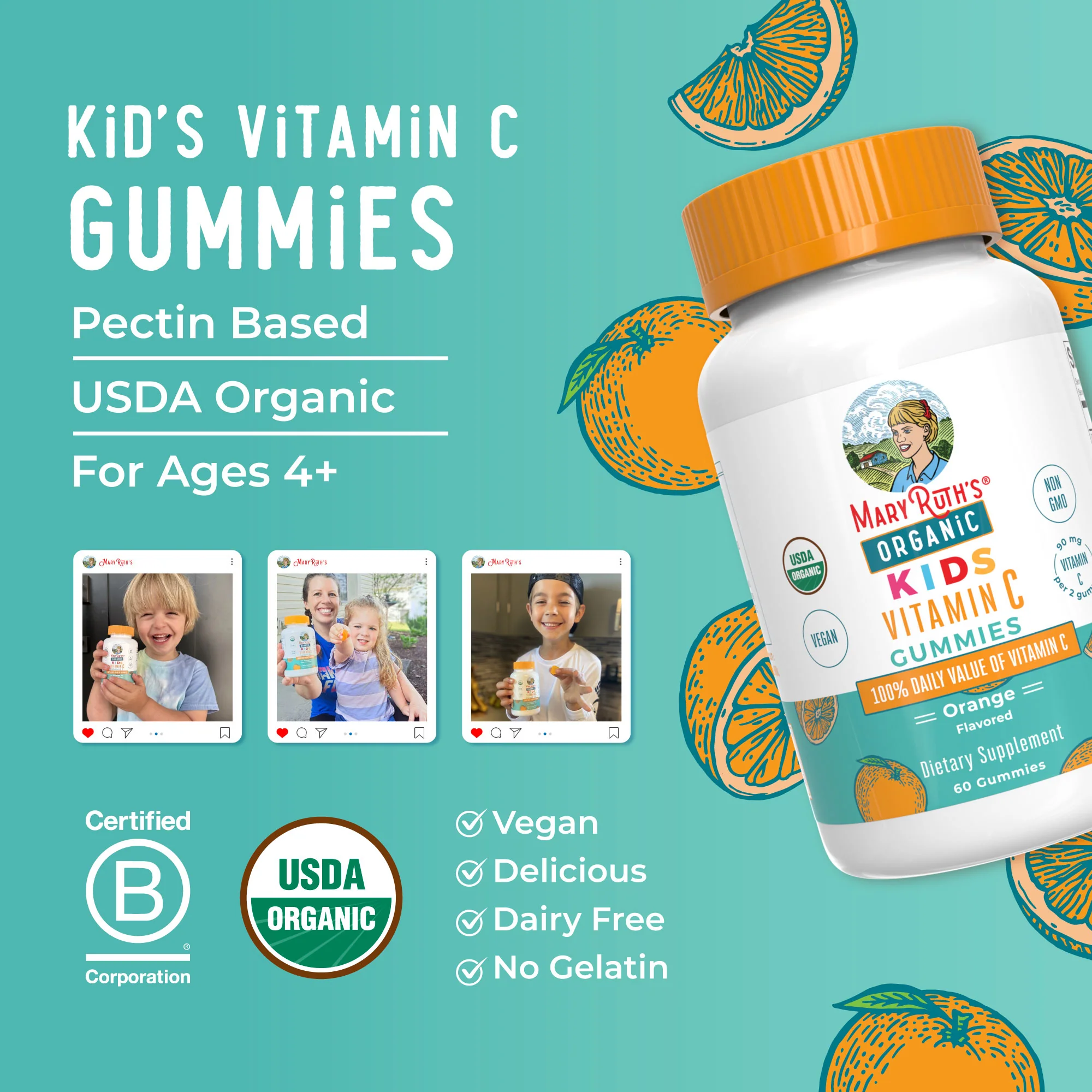 Organic Kids Vitamin C Gummies - Image 8