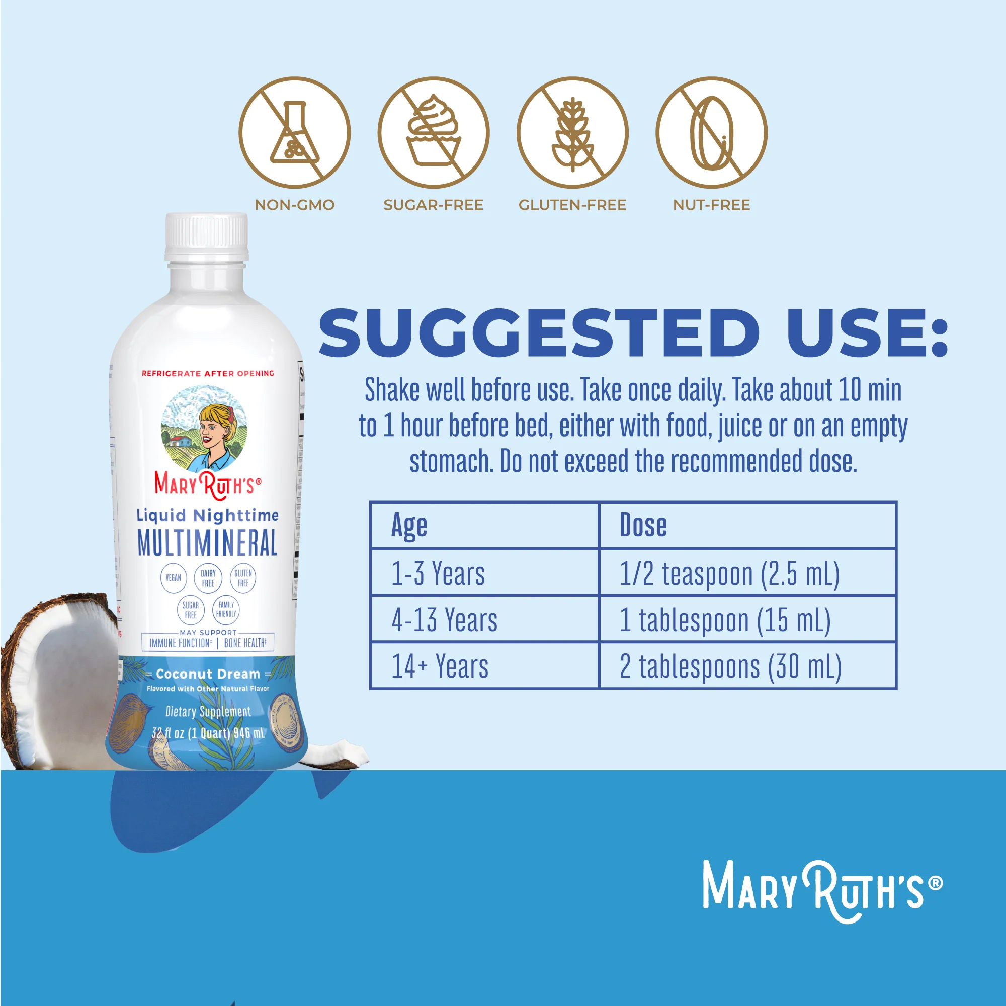 Liquid Nighttime Multimineral (Coconut) - Image 3