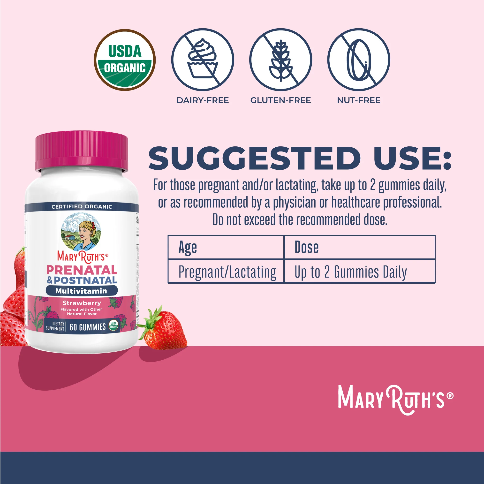 Organic Prenatal & Postnatal Multivitamin Gummies - Image 3