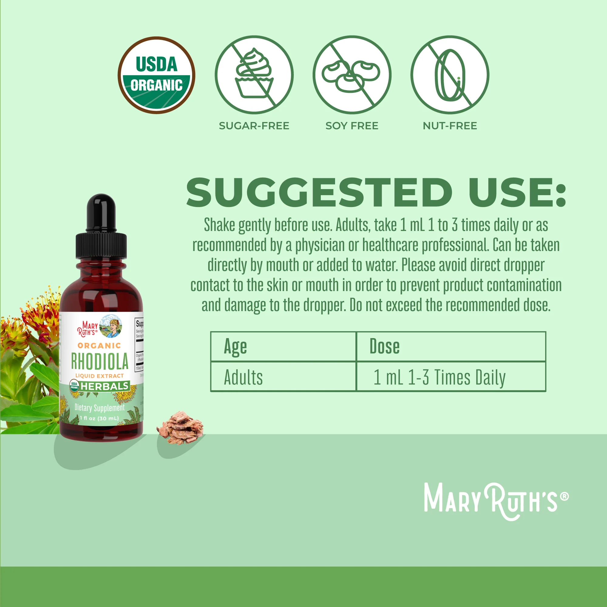 Organic Rhodiola Root Liquid Extract - Image 3