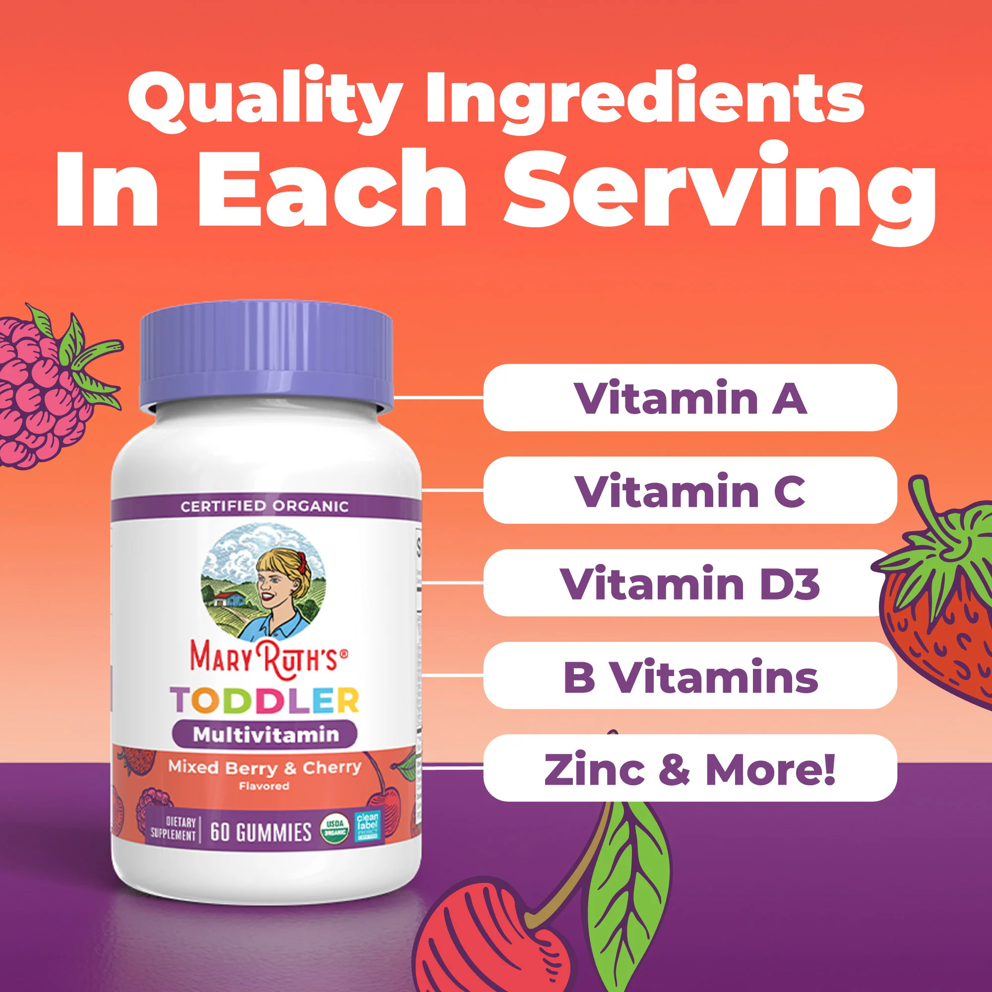 Organic Toddler Multivitamin Gummies - Image 5