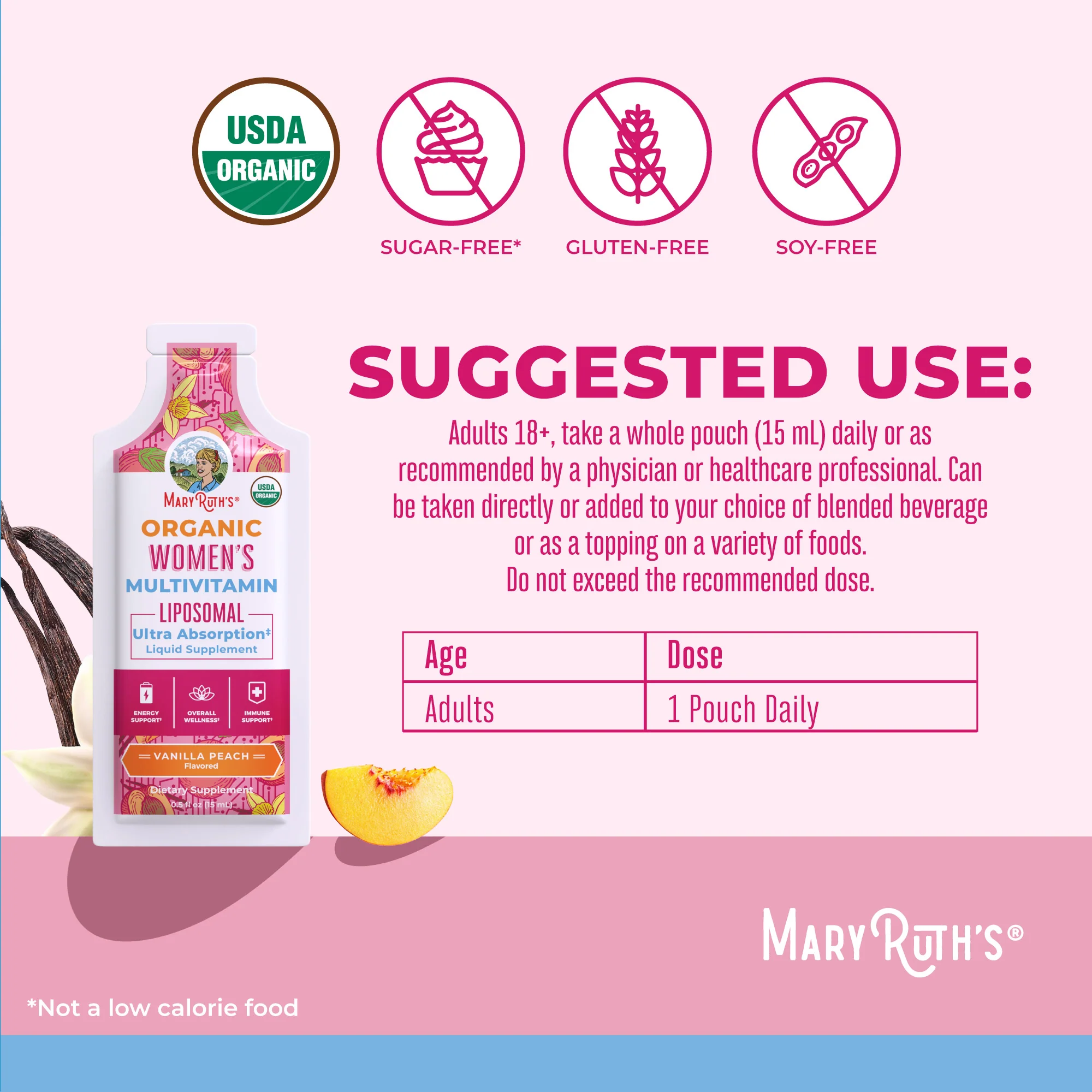 Women's Organic Multivitamin Liposomal Pouches - Image 3